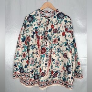 Woman Boho Style‎ Latern Sleeved Blouse Size 2XL